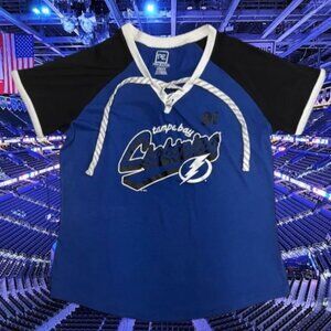 Tampa Bay Lightning Women’s Steven Stamkos 91 Blue Home ProEdge Jersey Shirt LG